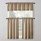 Alternate image 0 for No.918&reg; Martine 36-Inch Window Curtain Tier Pair and Valance in Taupe