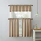 Alternate image 3 for No.918&reg; Martine 36-Inch Window Curtain Tier Pair and Valance in Taupe