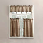 Alternate image 7 for No.918&reg; Martine 36-Inch Window Curtain Tier Pair and Valance in Taupe