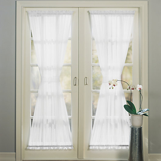 Alternate image 1 for No.918® Emily 40-Inch  Door Curtain in White (Single)