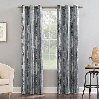 Sun Zero&reg; Allegory 84-Inch Grommet Curtain in Blue (Single). View a larger version of this product image.