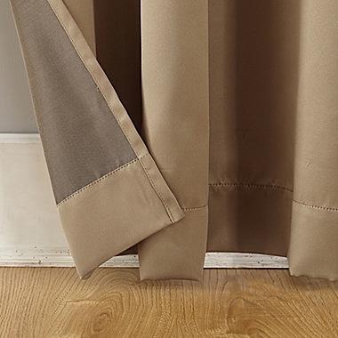 Sun Zero&reg; Bella 108-Inch Curtain in Taupe (Single). View a larger version of this product image.