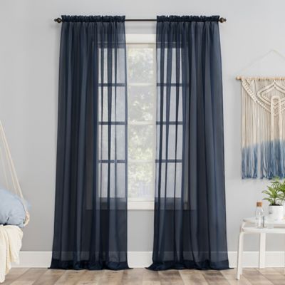 No.918&reg; Emily 84-Inch  Curtain Panel in Navy (Single)