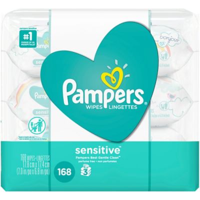 new baby sensitive pampers wipes