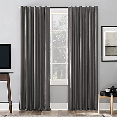 Sun Zero&reg; Evelina 84-Inch Backtab Curtain in Iron Grey (Single). View a larger version of this product image.