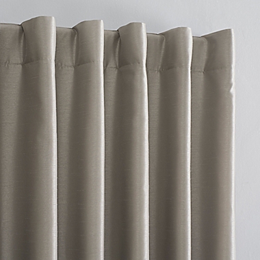 Sun Zero&reg; Evelina 63-Inch Backtab Curtain in Stone (Single). View a larger version of this product image.