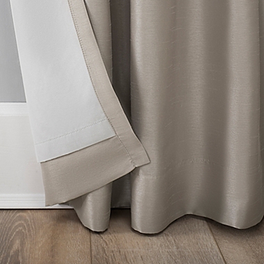 Sun Zero&reg; Evelina 63-Inch Backtab Curtain in Stone (Single). View a larger version of this product image.