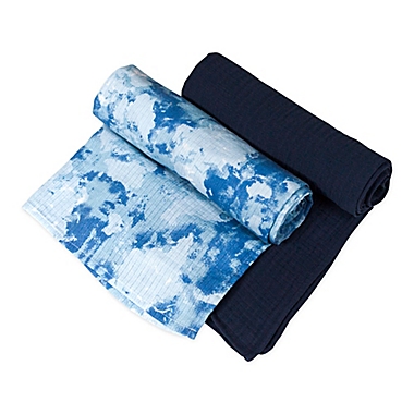 The Honest Company&reg; 2-Pack Watercolor World Organic Cotton Swaddle Blanket. View a larger version of this product image.