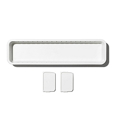 OXO&reg; Good Grips Narrow Adjustable Drawer Bin in White. View a larger version of this product image.