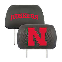 University of Nebraska Headrest Covers (Set of 2)