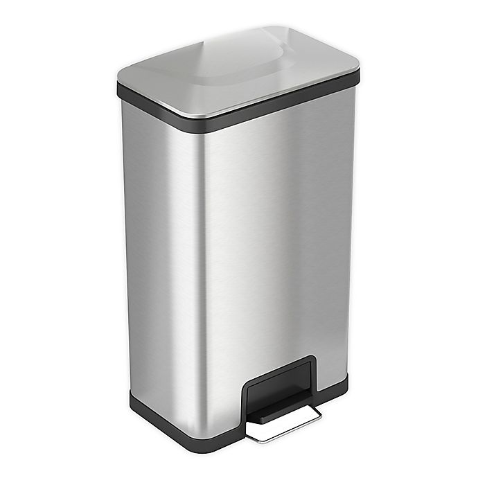 halo™ AirStep Stainless Steel 18-Gallon Kitchen Trash Can | Bed Bath Bed Bath And Beyond Stainless Steel Trash Can