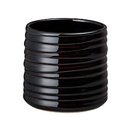 Denby Modus Walnut 4.5-Inch Ridged Vase