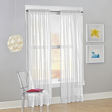 No.918&reg; Calypso 84-Inch  Curtain in White (Single). View a larger version of this product image.