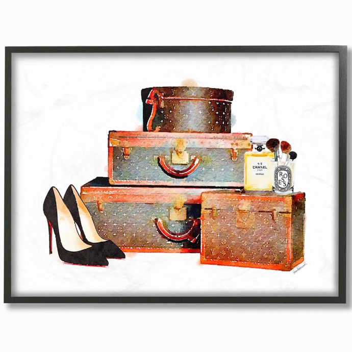 Luggage Set Stilettos And Makeup Canvas Wall Art Collection Bed Bath Beyond