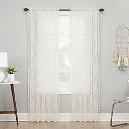 No.918® Ariella Floral Lace Rod Pocket Curtain (Single)