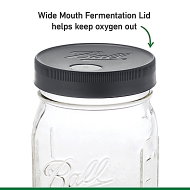 Ball&reg; 32 oz. Glass Fermentation Kit in Clear. View a larger version of this product image.
