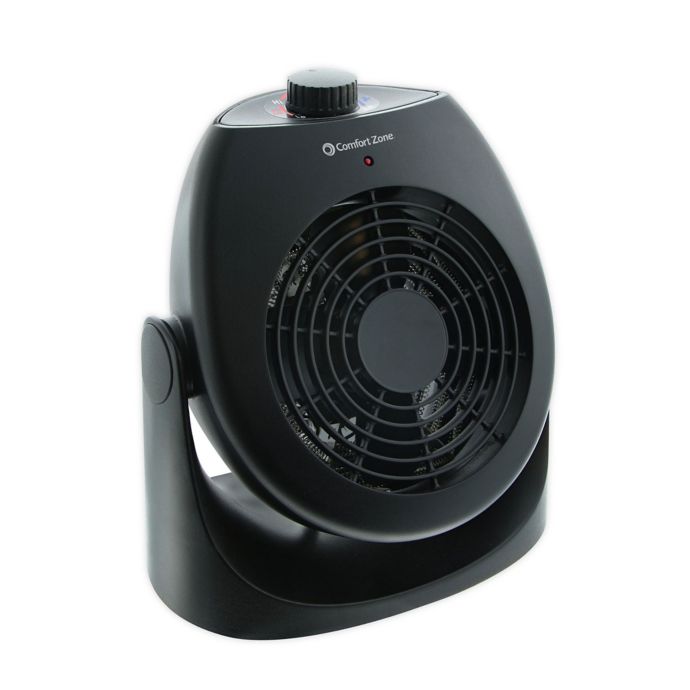 Comfort Zone® Portable Dual Space Heater & Fan in Black Bed Bath & Beyond