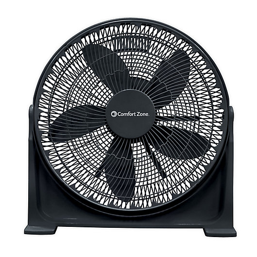 Alternate image 1 for Comfort Zone® CZ700T 3-Speed Tilt Head Table Fan in Black