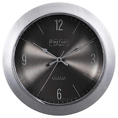 FirsTime &amp; Co.&reg; Steel Core 11-Inch Wall Clock in Silver. View a larger version of this product image.