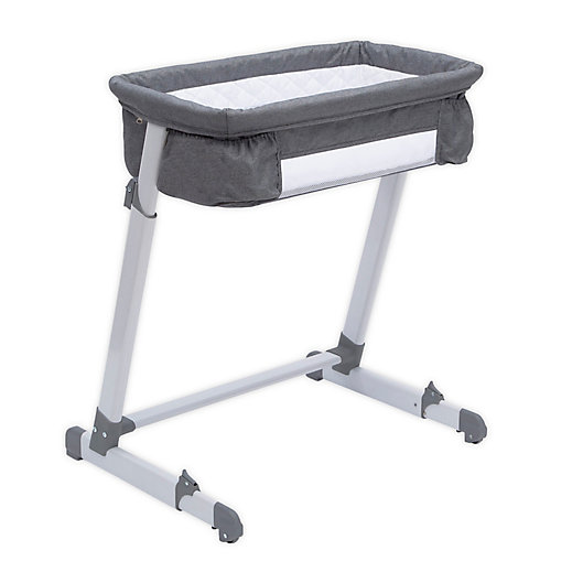 Alternate image 1 for Delta Children By the Bed Deluxe Sleeper Bassinet in Grey