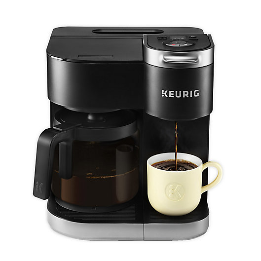 Alternate image 1 for Keurig® K-Duo® Single-Serve & Carafe Coffee Maker in Black