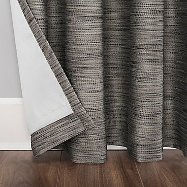 Sun Zero&reg; Rhett 84-Inch Grommet Window Curtain Panel in Coal (Single). View a larger version of this product image.