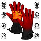 Alternate image 3 for ActionHeat&trade; One Size AA Battery Heated Fleece Gloves in Black