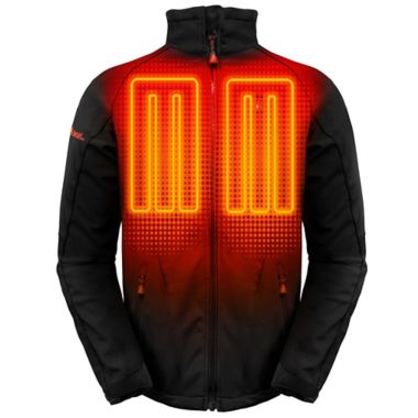 ActionHeat&trade; Men's 5V Battery Heated Jacket in Black. View a larger version of this product image.