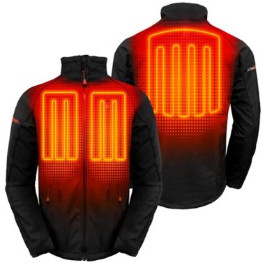 ActionHeat&trade; Men's 5V Battery Heated Jacket in Black. View a larger version of this product image.