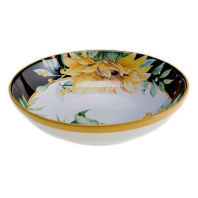 144oz Earthenware Sunflower Fields Serving Bowl - Certified International