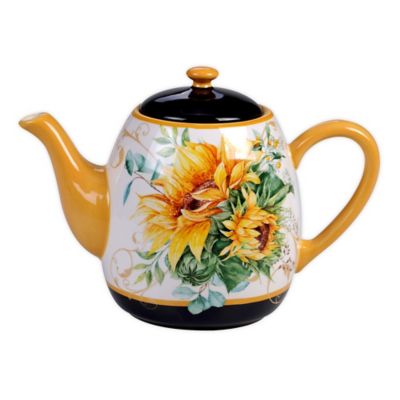 Certified International Sunflower Fields Teapot