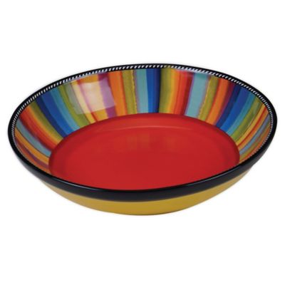 Certified International Tequila Sunrise Serving/Pasta Bowl 13 by 3-Inch 