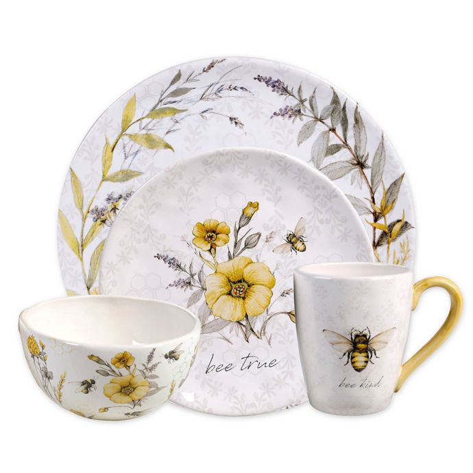 Certified International Sweet as a Bee Dinnerware Collection | Bed Bath ...