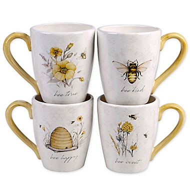 Certified International Sweet as a Bee Mugs (Set of 4). View a larger version of this product image.