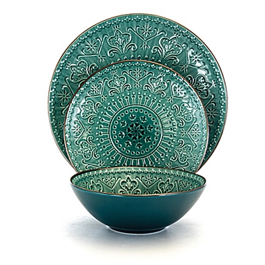 Elama Sea Foam 16-Piece Dinnerware Set. View a larger version of this product image.