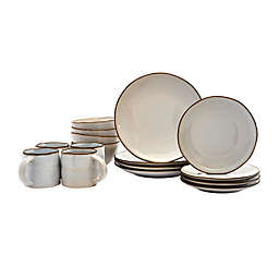 Tabletops Gallery® Geneva 16-Piece Dinnerware Set in Cream