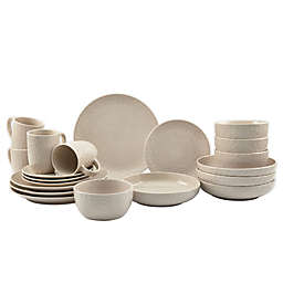 Tabletops Gallery® Boxwood 20-Piece Dinnerware Set in Cream
