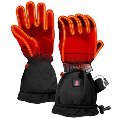 ActionHeat&trade; Men's Medium 5V Battery Heated Snow Gloves in Black. View a larger version of this product image.