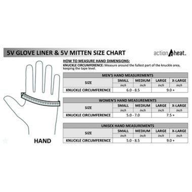 ActionHeat&trade; Women's X-Small 5V Battery Heated Gloves in Black. View a larger version of this product image.