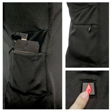 ActionHeat&trade; Men's Small Battery Heated Shirt in Black. View a larger version of this product image.