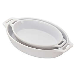 Staub 2-Piece Oval Baking Dishes Set in White