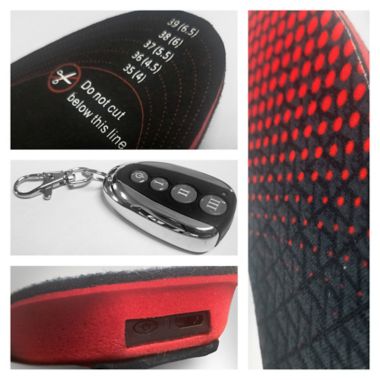 ActionHeat&trade; Small/Medium Rechargeable Heated Insoles with Remote. View a larger version of this product image.
