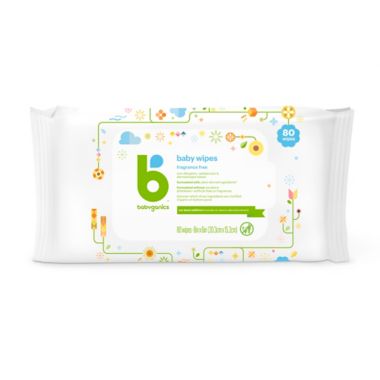 Babyganics&reg; 80-Count Fragrance-Free Baby Wipes. View a larger version of this product image.