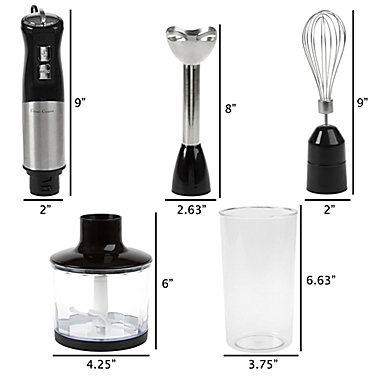 Classic Cuisine 4-in-1 6-Speed Immersion Blender Set. View a larger version of this product image.