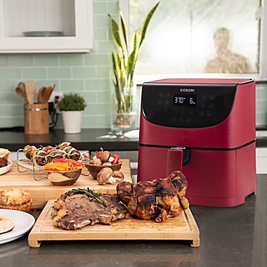 Cosori Premium 5.8 qt. Air Fryer in Red. View a larger version of this product image.