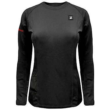 ActionHeat&trade; Women&#39;s Medium Battery Heated Shirt in Black. View a larger version of this product image.