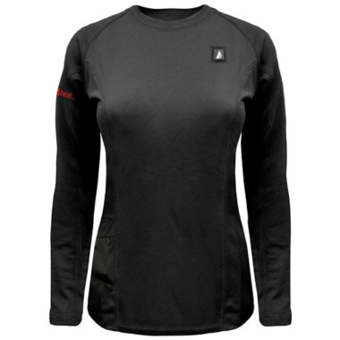 ActionHeat&trade; Women's Battery Heated Shirt in Black. View a larger version of this product image.