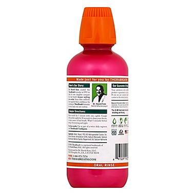Dr. Katz TheraBreath&reg; 16 oz. Healthy Smile Oral Rinse Mouthwash. View a larger version of this product image.