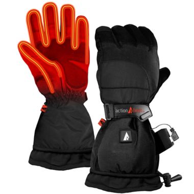 ActionHeat&trade; Men's Small 5V Battery Heated Snow Gloves in Black. View a larger version of this product image.