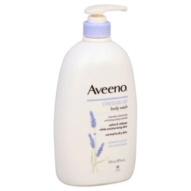 Aveeno&reg; 33.8 fl. oz. Stress Relief Body Wash. View a larger version of this product image.
